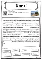 Vorschau - Unterrichtsreihen - Kanal Lückentext mit Wortspeicher Hörverstehen und Suchsel - Seite 1