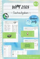 Vorschau - Arbeitsblätter - Sachaufgaben: Fußball WM 2026 (Kl. 4) - Deckblatt