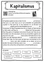 Vorschau - Unterrichtsreihen - Kapitalismus Lückentext mit Wortspeicher Hörverstehen und Suchsel - Seite 1