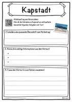 Vorschau - Unterrichtsreihen - Kapstadt Lückentext mit Wortspeicher Hörverstehen und Suchsel - Seite 3