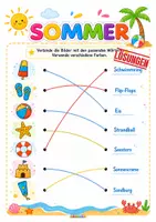 Vorschau - Arbeitsblätter - Sommer DaF / DaZ – Wortschatz & Rätsel | 9 Sommer-Aktivitäten | Wortsuche, Kreuzworträtsel, Buchstabensalat & Code-Knacker - Seite 2