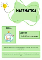 Vista previa - Hojas de trabajo - MATEMATIKA_LEHEN HEZKUNTZA 3.MAILA - página 1