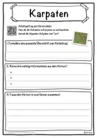 Vorschau - Unterrichtsreihen - Karpaten Lückentext mit Wortspeicher Hörverstehen und Suchsel - Seite 3