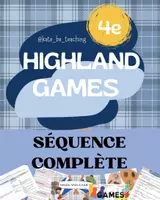 Aperçu - Préparation de séquence / Séquence complète - HIGHLAND GAMES - 4e - Axe 1 : Sport et Société - Page de couverture
