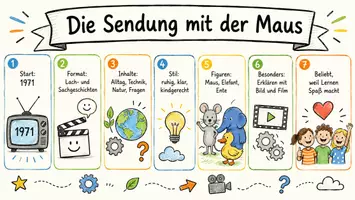Vorschau - Arbeitsblätter - Arbeitsblätter zum Thema "Die Sendung mit der Maus" + Lösung & MP3 + Mindmap + Infografik - Seite 1