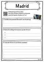 Vorschau - Unterrichtsreihen - Madrid Lückentext mit Wortspeicher Hörverstehen und Suchsel - Seite 3