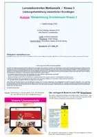 Vorschau - Arbeitsblätter - Lernzielkontrolle Mathematik - Wiederholung Grundwissen Klasse 2 | Grundschule Klasse 3 | Zahlenraum, Grundrechenarten | Lernstand Nachhilfe Arbeitsblätter Kopiervorlagen mit Lösungen - Seite 1