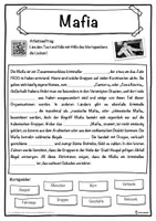 Vorschau - Unterrichtsreihen - Mafia Lückentext mit Wortspeicher Hörverstehen und Suchsel - Seite 1