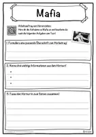 Vorschau - Unterrichtsreihen - Mafia Lückentext mit Wortspeicher Hörverstehen und Suchsel - Seite 3