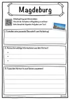 Vorschau - Unterrichtsreihen - Magdeburg Lückentext mit Wortspeicher Hörverstehen und Suchsel - Seite 3
