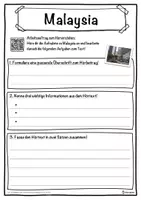 Vorschau - Unterrichtsreihen - Malaysia Lückentext mit Wortspeicher Hörverstehen und Suchsel - Seite 3