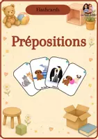 Aperçu - Cartes / Images - Flashcards : prépositions enfants - Page de couverture