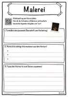 Vorschau - Unterrichtsreihen - Malerei Lückentext mit Wortspeicher Hörverstehen und Suchsel - Seite 3