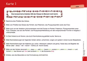 Vorschau - Aufgabenkarten - Satz der Woche – Basis: 26 Übungskarten zu Grammatik, Rechtschreibung und Stil Klassen 7/8 - Seite 1