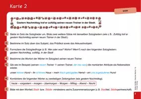Vorschau - Aufgabenkarten - Satz der Woche – Basis: 26 Übungskarten zu Grammatik, Rechtschreibung und Stil Klassen 7/8 - Seite 3