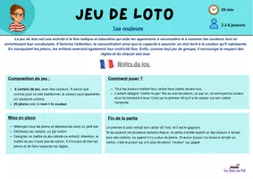 Aperçu - Jeux - Loto des couleurs 1 - Page 2