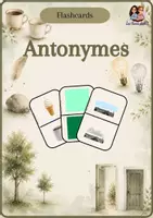 Aperçu - Cartes d'exercices - Les antonymes - Page de couverture