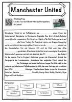 Vorschau - Unterrichtsreihen - Manchester United Lückentext mit Wortspeicher Hörverstehen und Suchsel - Seite 1