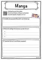 Vorschau - Unterrichtsreihen - Manga Lückentext mit Wortspeicher Hörverstehen und Suchsel - Seite 3