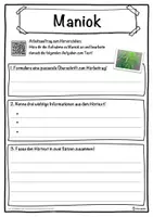 Vorschau - Unterrichtsreihen - Maniok Lückentext mit Wortspeicher Hörverstehen und Suchsel - Seite 3