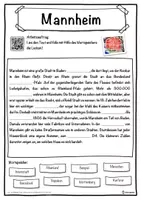 Vorschau - Unterrichtsreihen - Mannheim Lückentext mit Wortspeicher Hörverstehen und Suchsel - Seite 1