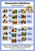 Vorschau - Poster - Klassenmotto Rabenklasse: Tagestransparenz - Deckblatt
