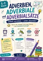 Vorschau - Arbeitsblätter - Satzglieder - Adverbiale | Adverbialsätze Theorie+Übungen (6.Kl, Gymi) - Deckblatt