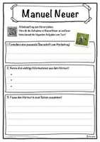 Vorschau - Unterrichtsreihen - Manuel Neuer Lückentext mit Wortspeicher Hörverstehen und Suchsel - Seite 3