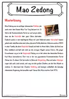 Vorschau - Unterrichtsreihen - Mao Zedong Lückentext mit Wortspeicher Hörverstehen und Suchsel - Seite 2
