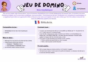Aperçu - Jeux - Dominos trisyllabiques - Page 2
