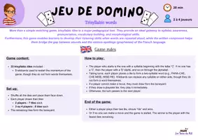 Aperçu - Jeux - Dominos trisyllabiques - Page 3