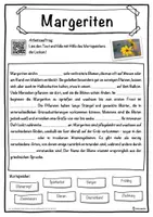 Vorschau - Unterrichtsreihen - Margeriten Lückentext mit Wortspeicher Hörverstehen und Suchsel - Seite 1
