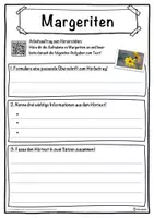 Vorschau - Unterrichtsreihen - Margeriten Lückentext mit Wortspeicher Hörverstehen und Suchsel - Seite 3