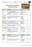 Vorschau - Anderer Materialtyp - AES-Rezept: Italienischer Nudelsalat und Obstsalat-Dessert - Seite 1