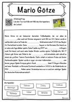 Vorschau - Unterrichtsreihen - Mario Götze Lückentext mit Wortspeicher Hörverstehen und Suchsel - Seite 1