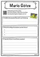 Vorschau - Unterrichtsreihen - Mario Götze Lückentext mit Wortspeicher Hörverstehen und Suchsel - Seite 3
