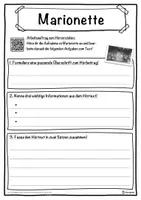 Vorschau - Unterrichtsreihen - Marionette Lückentext mit Wortspeicher Hörverstehen und Suchsel - Seite 3
