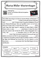 Vorschau - Unterrichtsreihen - Marius Müller-Westernhagen Lückentext mit Wortspeicher Hörverstehen und Suchsel - Seite 1