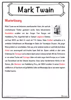 Vorschau - Unterrichtsreihen - Mark Twain Lückentext mit Wortspeicher Hörverstehen und Suchsel - Seite 2