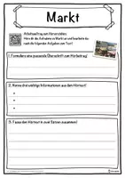 Vorschau - Unterrichtsreihen - Markt Lückentext mit Wortspeicher Hörverstehen und Suchsel - Seite 3