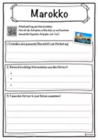 Vorschau - Unterrichtsreihen - Marokko Lückentext mit Wortspeicher Hörverstehen und Suchsel - Seite 3