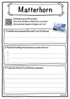 Vorschau - Unterrichtsreihen - Matterhorn Lückentext mit Wortspeicher Hörverstehen und Suchsel - Seite 3
