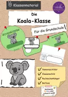 Vorschau - Lehrpläne/Lehrermaterial - Namensschilder Paket Koala Klassentier - Deckblatt