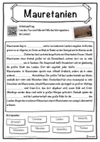 Vorschau - Unterrichtsreihen - Mauretanien Lückentext mit Wortspeicher Hörverstehen und Suchsel - Seite 1