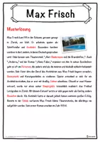 Vorschau - Unterrichtsreihen - Max Frisch Lückentext mit Wortspeicher Hörverstehen und Suchsel - Seite 2