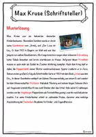 Vorschau - Unterrichtsreihen - Max Kruse (Schriftsteller) Lückentext mit Wortspeicher Hörverstehen und Suchsel - Seite 2