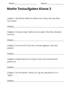 Vorschau - Stundenentwürfe - Mathe Textaufgaben Klasse 3 – Obst pflücken (30 Aufgaben mit Lösungen) - Seite 3