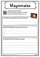 Vorschau - Unterrichtsreihen - Mayonnaise Lückentext mit Wortspeicher Hörverstehen und Suchsel - Seite 3