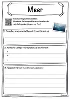 Vorschau - Unterrichtsreihen - Meer Lückentext mit Wortspeicher Hörverstehen und Suchsel - Seite 3
