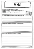 Vorschau - Unterrichtsreihen - Mehl Lückentext mit Wortspeicher Hörverstehen und Suchsel - Seite 3